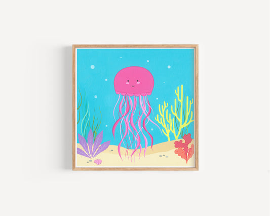 Sea Jellyfish Print